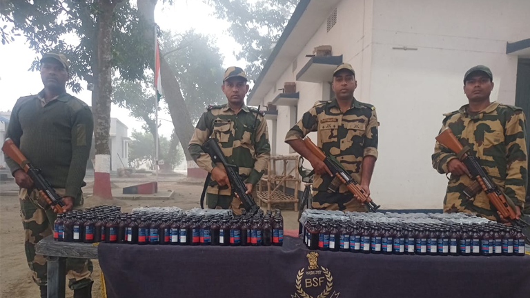BSF arrests smuggler with 1840 Phensedyl bottles along Indo-Bangladesh border